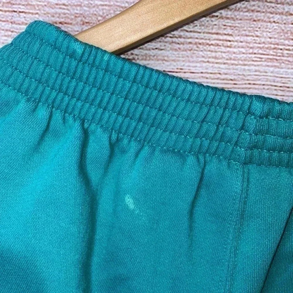 Vtg 90s USA Olympics Mens Medium Faded Spell Out Cuffed Sweatpants Joggers Green - Picture 4 of 6